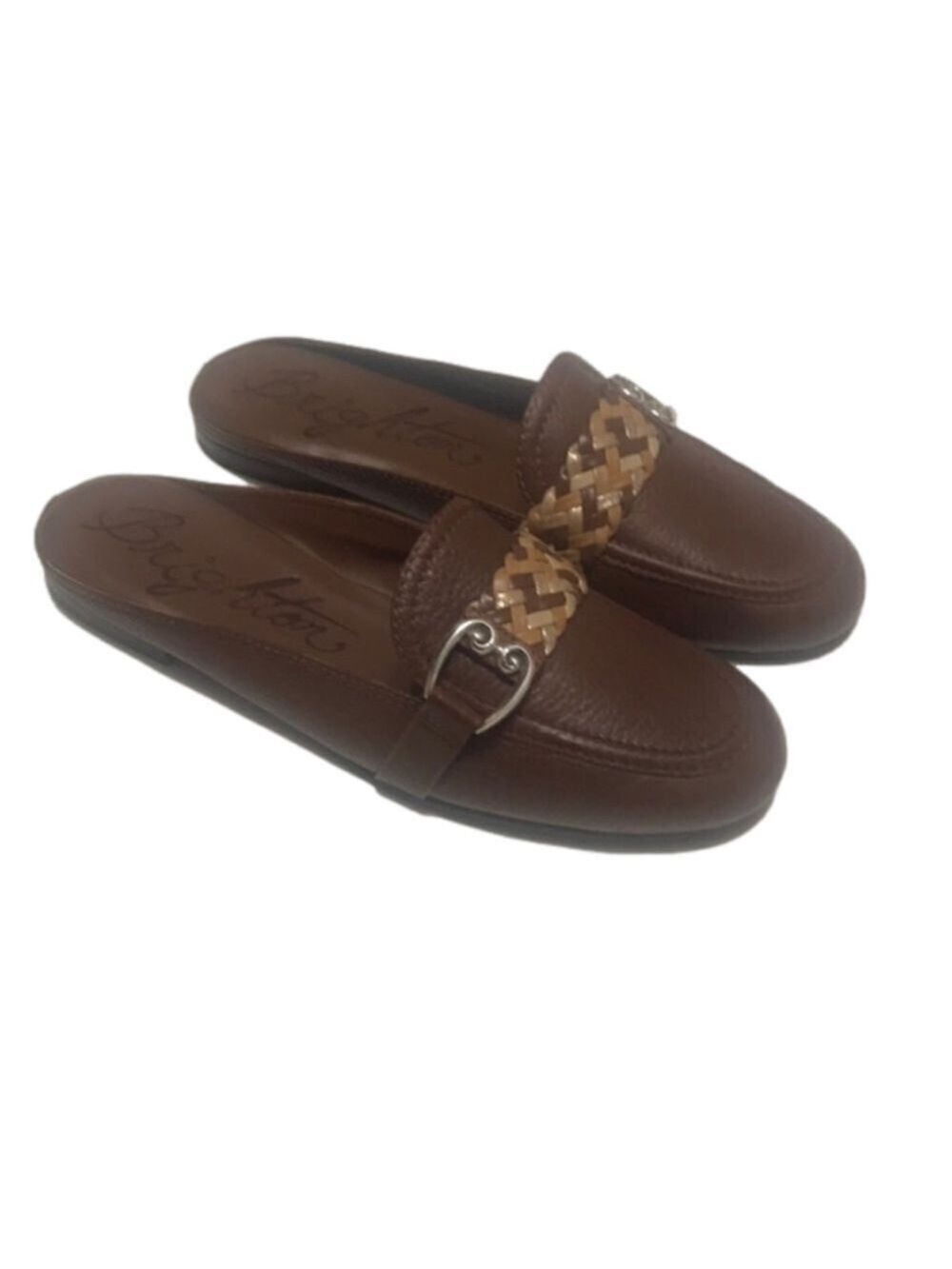 Brighton Faux Leather Mules 6M